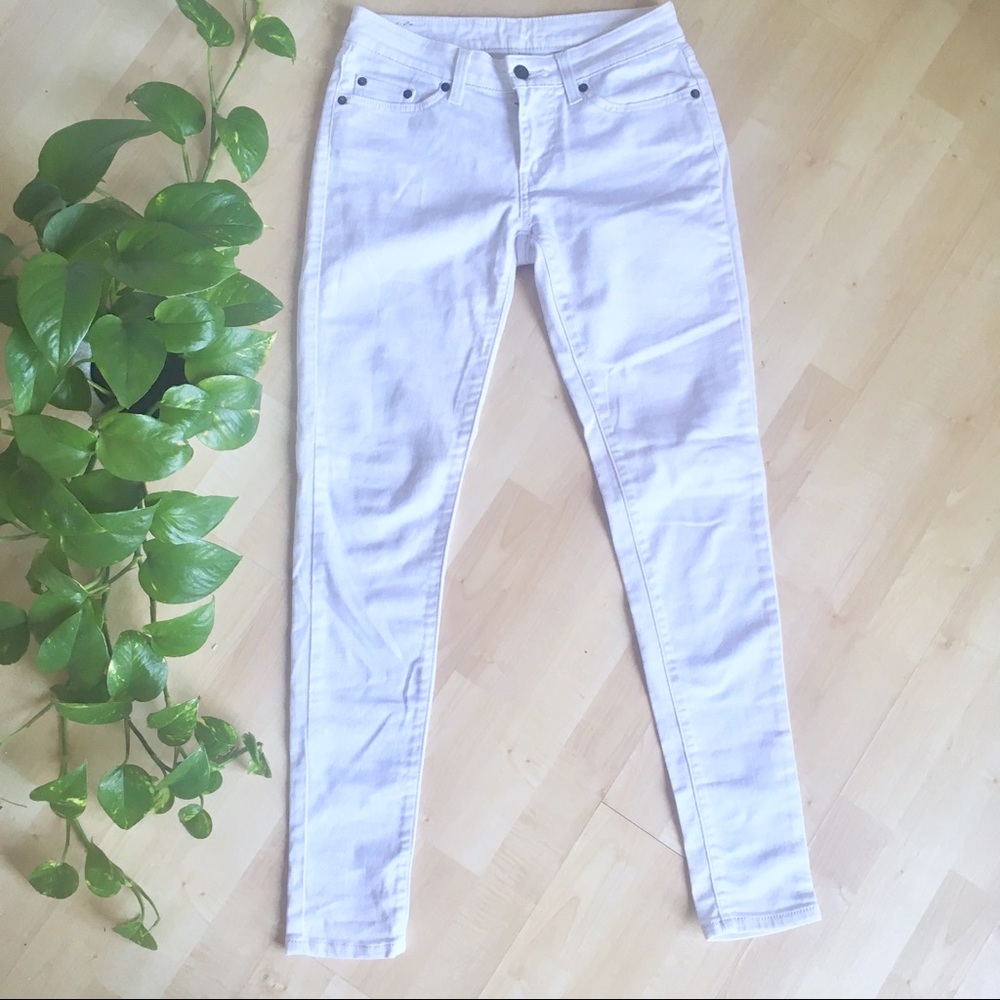 LEVIS Skinny White Denim Jeans 2